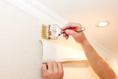 Pose de papier peint à Santa-Reparata-di-Balagna — revêtements muraux et toiles de verre